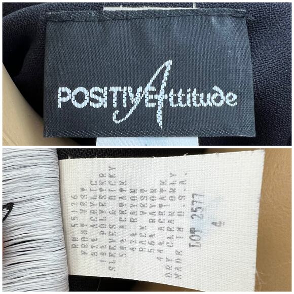 Positive Attitude US 4 American VINTAGE 80s Red Argyle Plaid Dicky Bib Vest Top - Picture 10 of 10